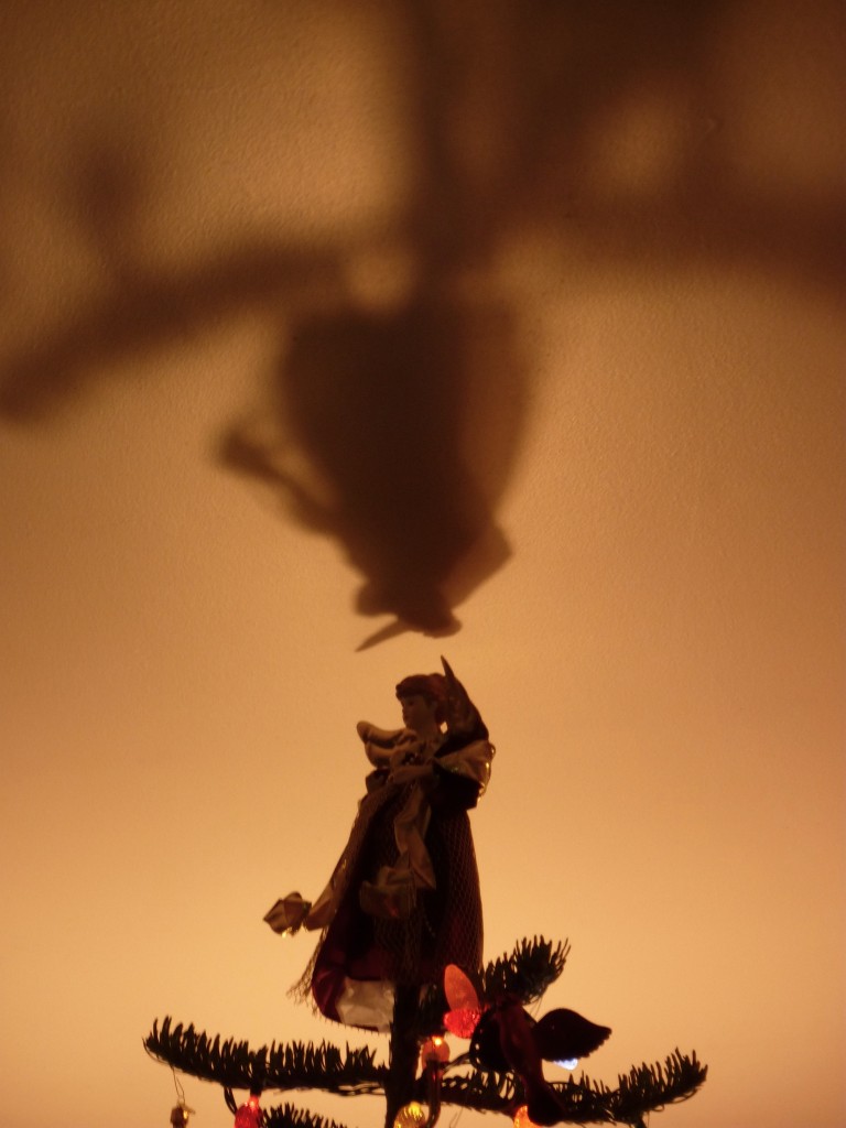 angel on top of tree